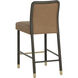 Jeno 39 inch Milliken Cognac Counter Stool